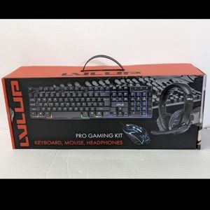 Level Up Pro Gaming Kit (Keyboard, Mouse, Headphones Bundle), Brand New In Box